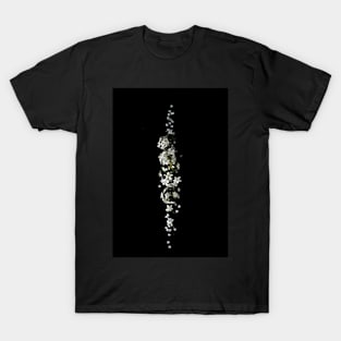 Black and white,tiny flower T-Shirt